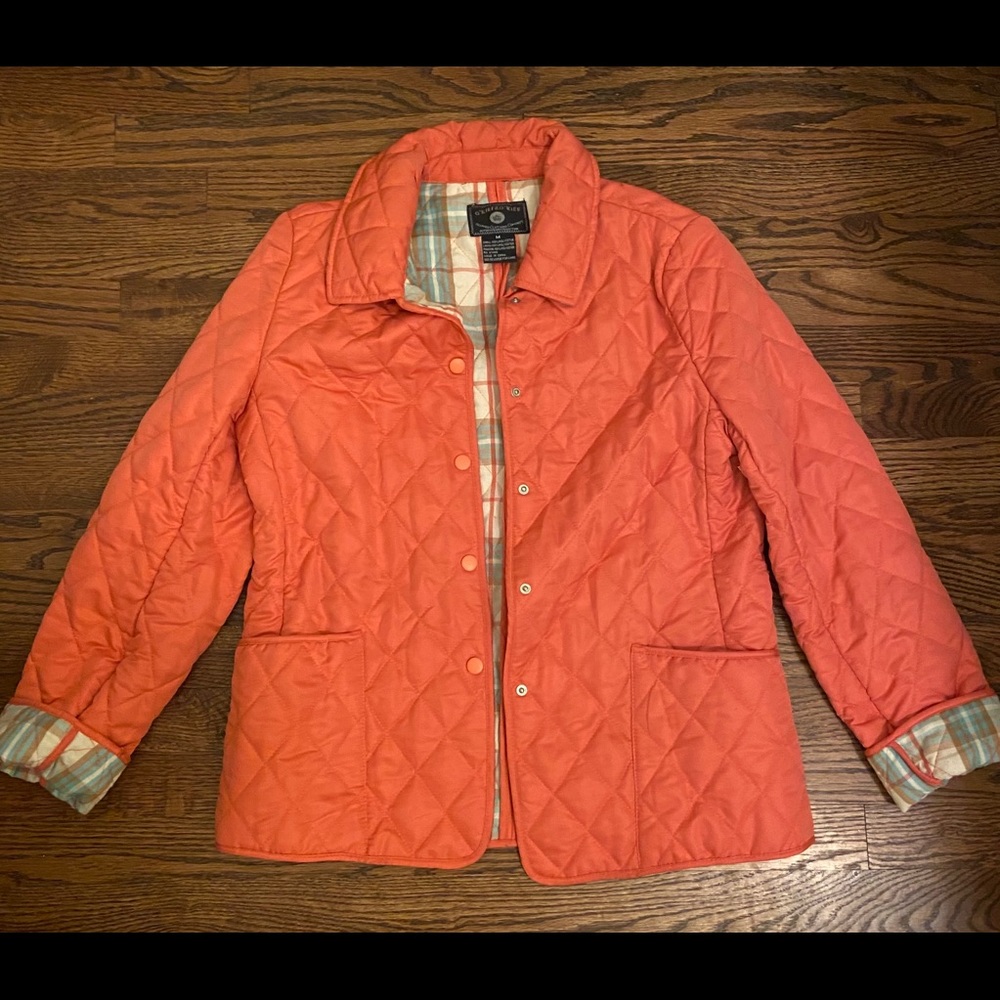 Vintage Quilted Jacket - Goregous Coral Color (M)